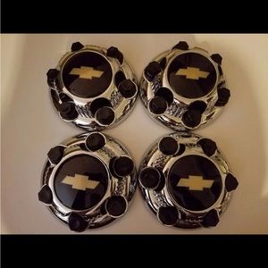 Set of 4 CHEVY REPLACEMENT Wheel Center Caps Silverado Tahoe Van